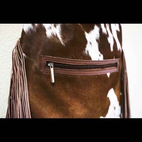 Leather in Cowhide purse with castles - Picture 4 of 9